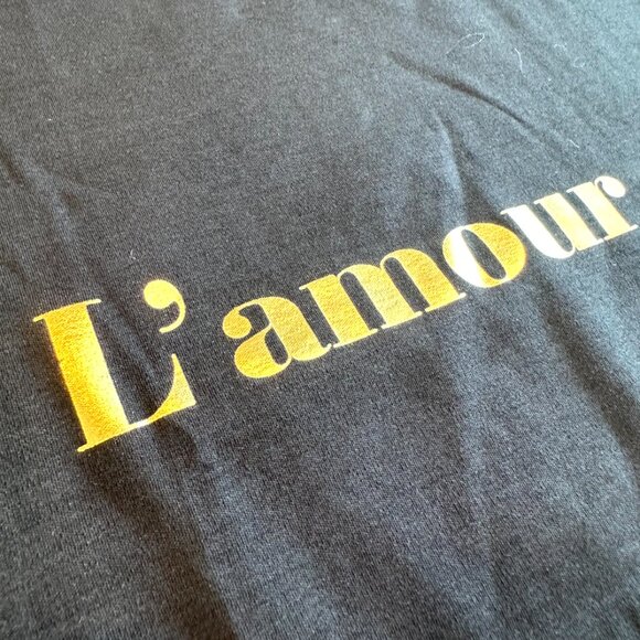 Zadig & Voltaire  L’amour T-Shirt - Black & Gold - Size Small - Picture 5 of 7